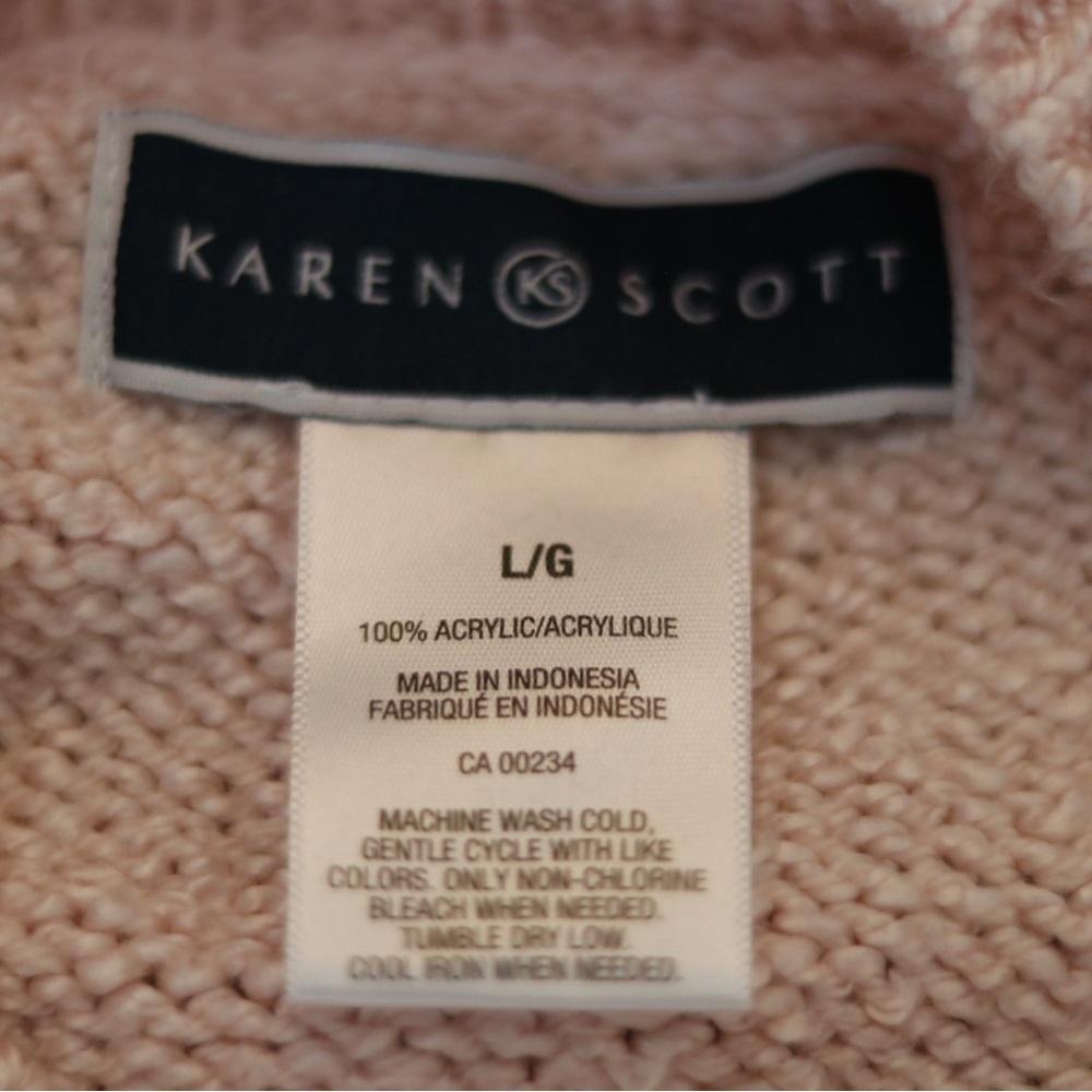 Pink Karen Scott knit sweater - Picture 4 of 5